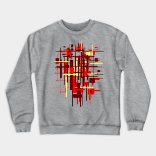 abstract architecture matric face Crewneck Sweatshirt